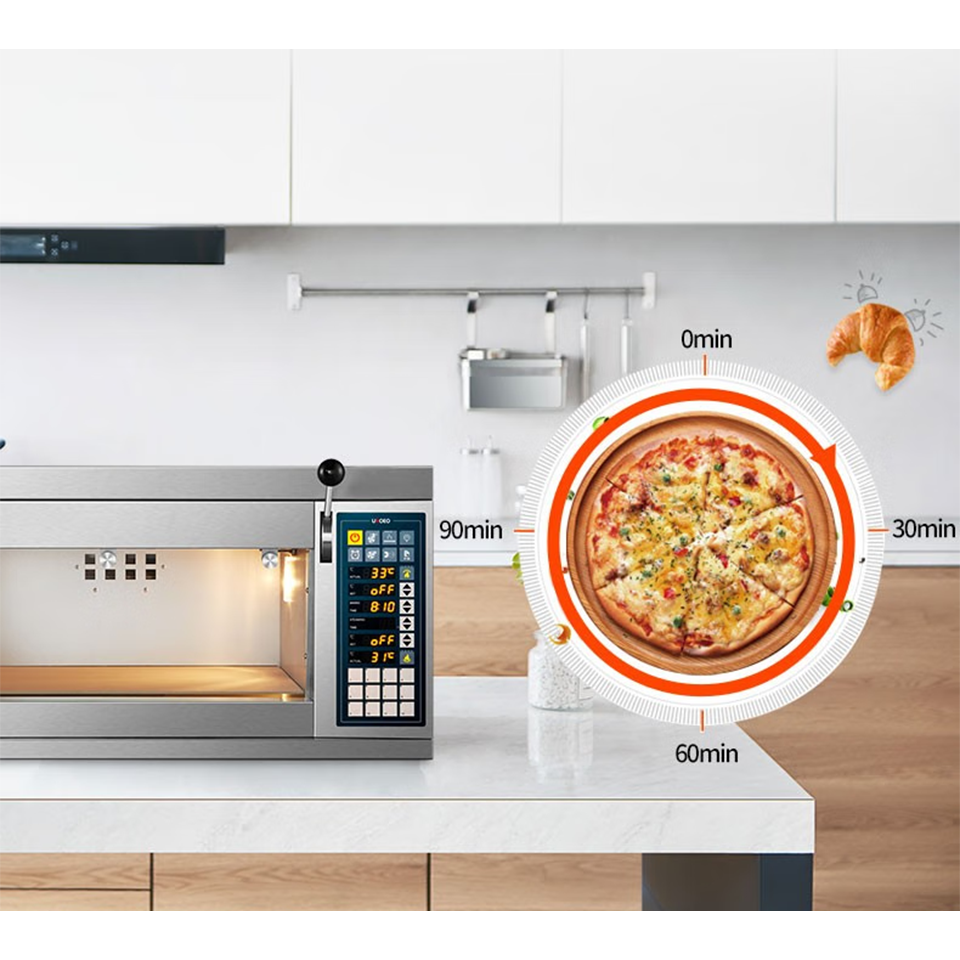 60L Single Layer Electric Oven with Digital Upper and Lower Temperature Control