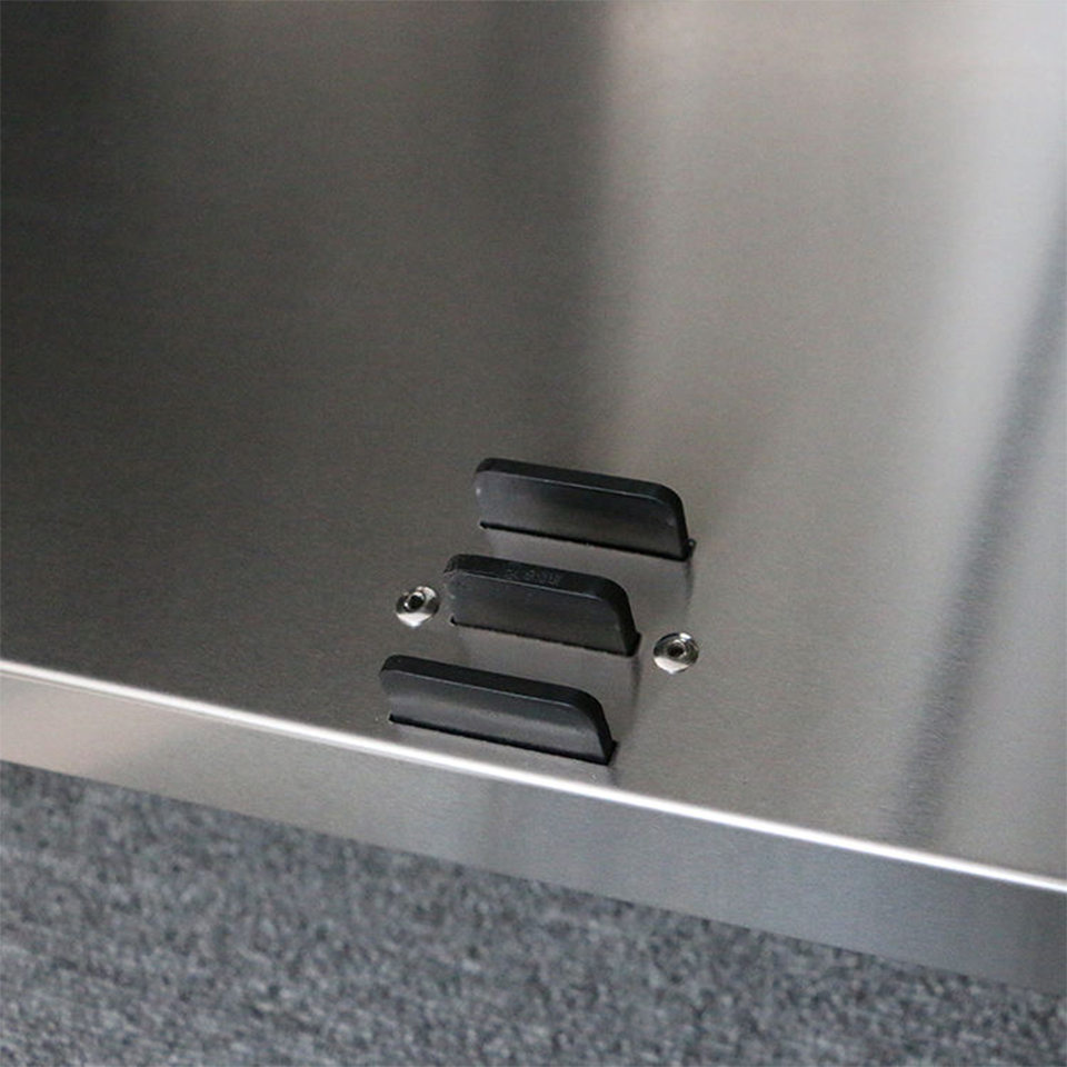Adjustable Stainless Steel Worktable Cabinet with Sliding Doors YDLZZLM-1460WS