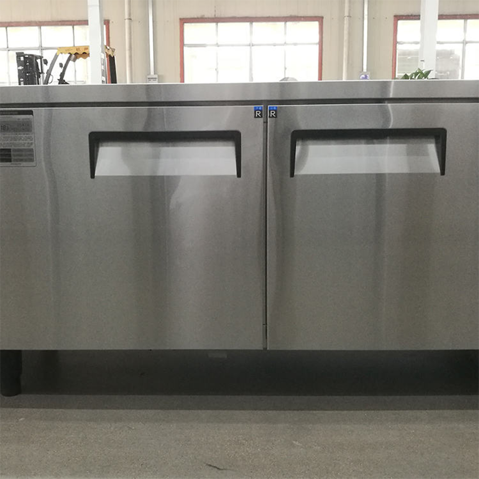 Commercial Double Door Upright Refrigerator Freezer 348L for Restaurant Kitchen