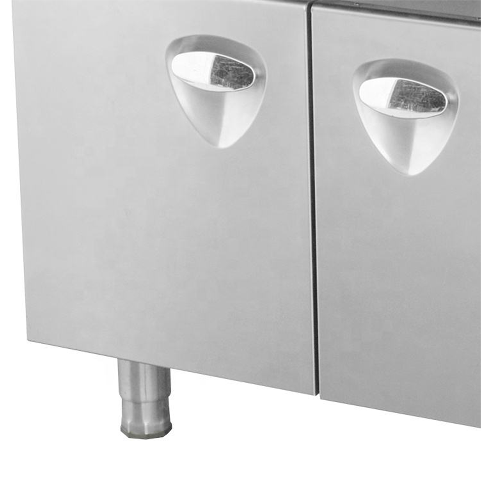 Commercial Dual Surface Gas Griddle for Fast Food Restaurants 10kW