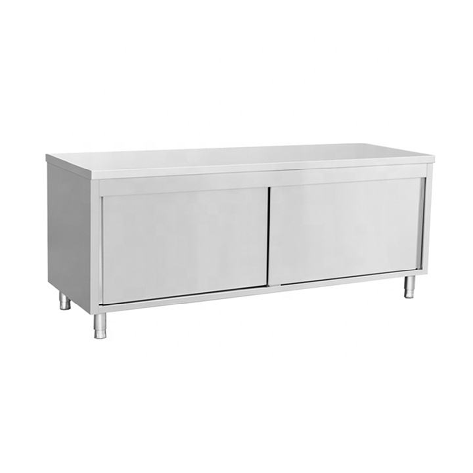 Commercial Stainless Steel Sliding Door Cabinet OBDLMGZT-WS for Food Service
