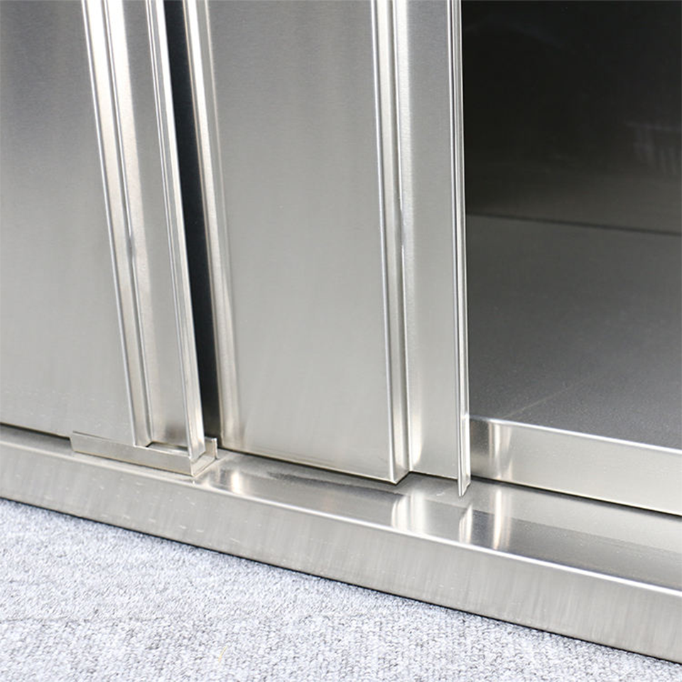 Commercial Stainless Steel Sliding Door Cabinet OBDLMGZT-WS for Food Service