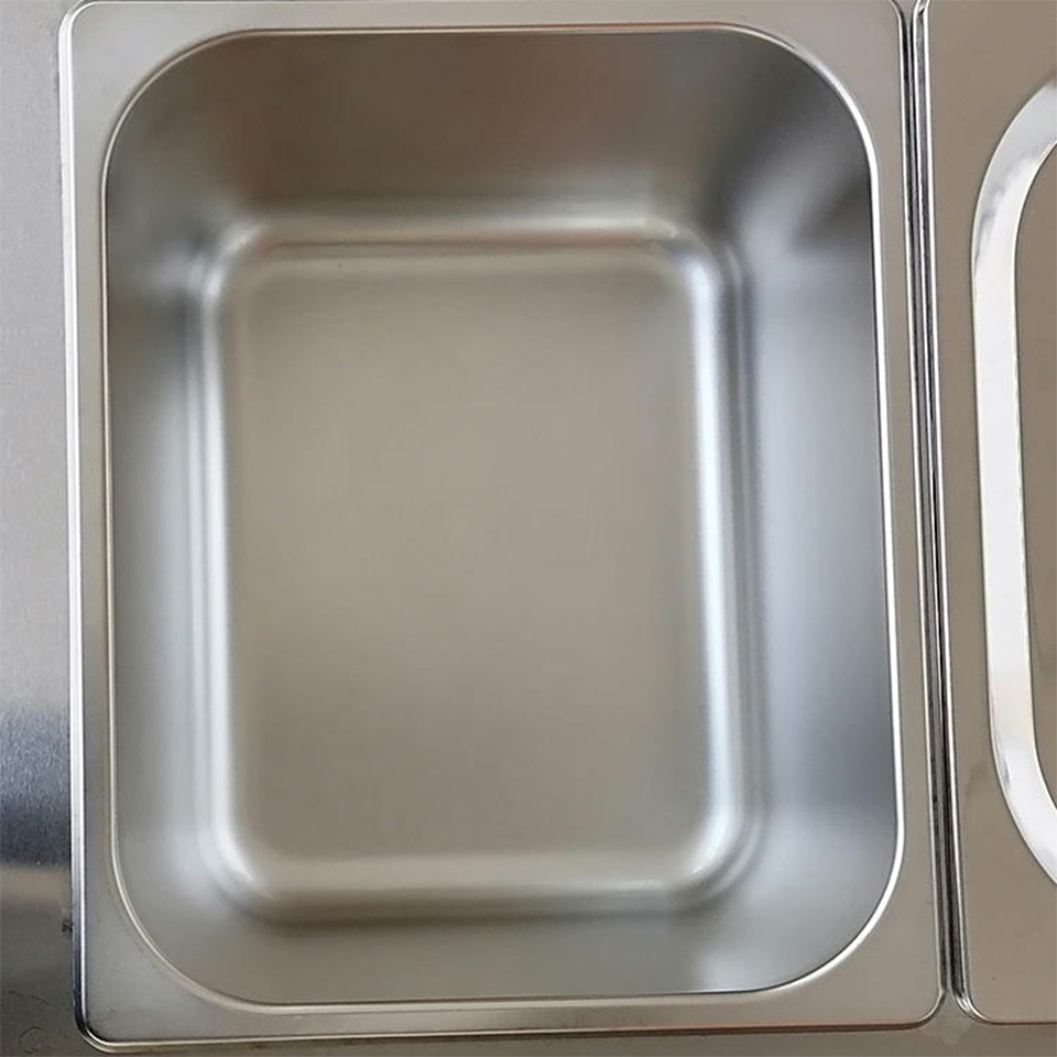 D-DT-6 Electric Bain Marie 6-Tray Countertop Food Warmer with Glass Guard