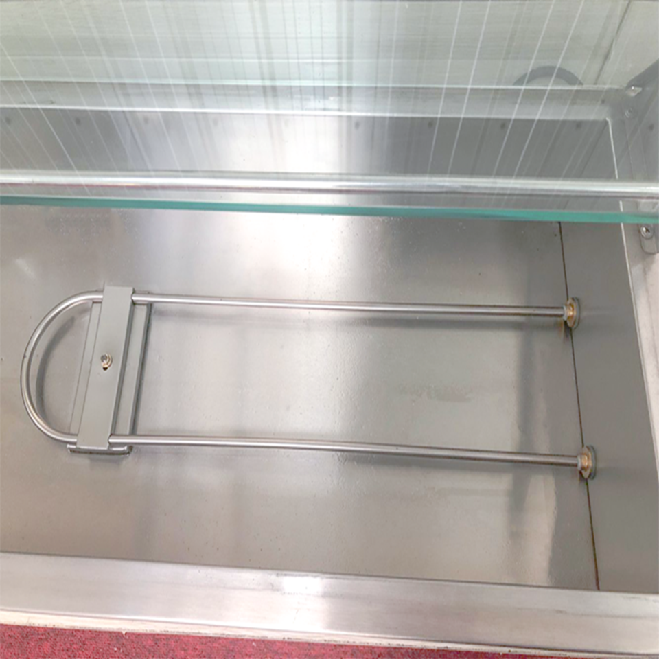 D-DT-6 Electric Bain Marie 6-Tray Countertop Food Warmer with Glass Guard