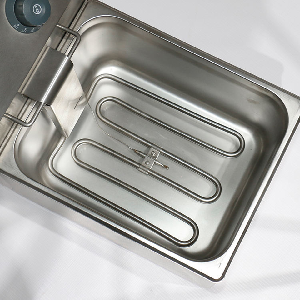 Digital Commercial Fryer 4kW Dual Tank Adjustable Temperature