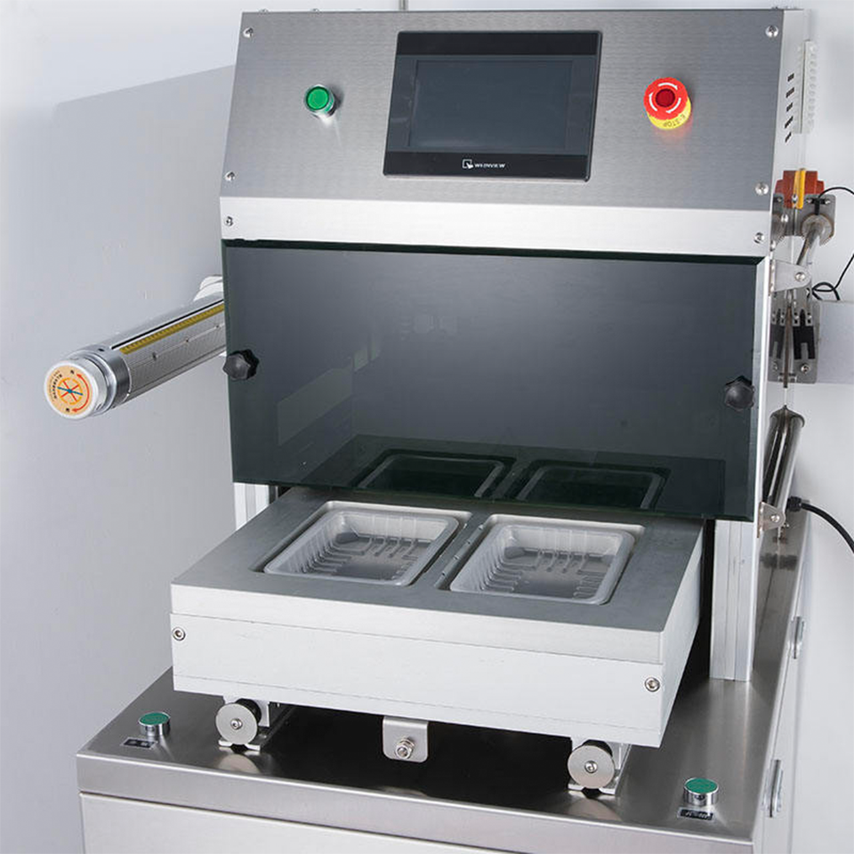 DQ320L-E Vertical MAP Packaging Machine Gas Flush Sealer 5-6 Cycles/Min