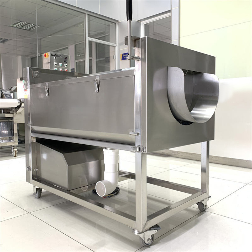 DXC-1500 Horizontal Brush Peeling Machine 600-800kg/h 1.5kW Root Vegetables