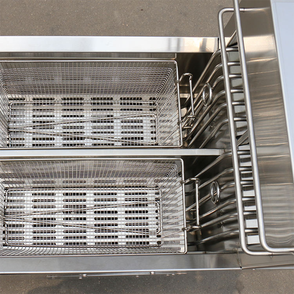 E-DZE-400G-2 Electric Deep Fryer 55kW Stainless Steel Standing Frying Unit