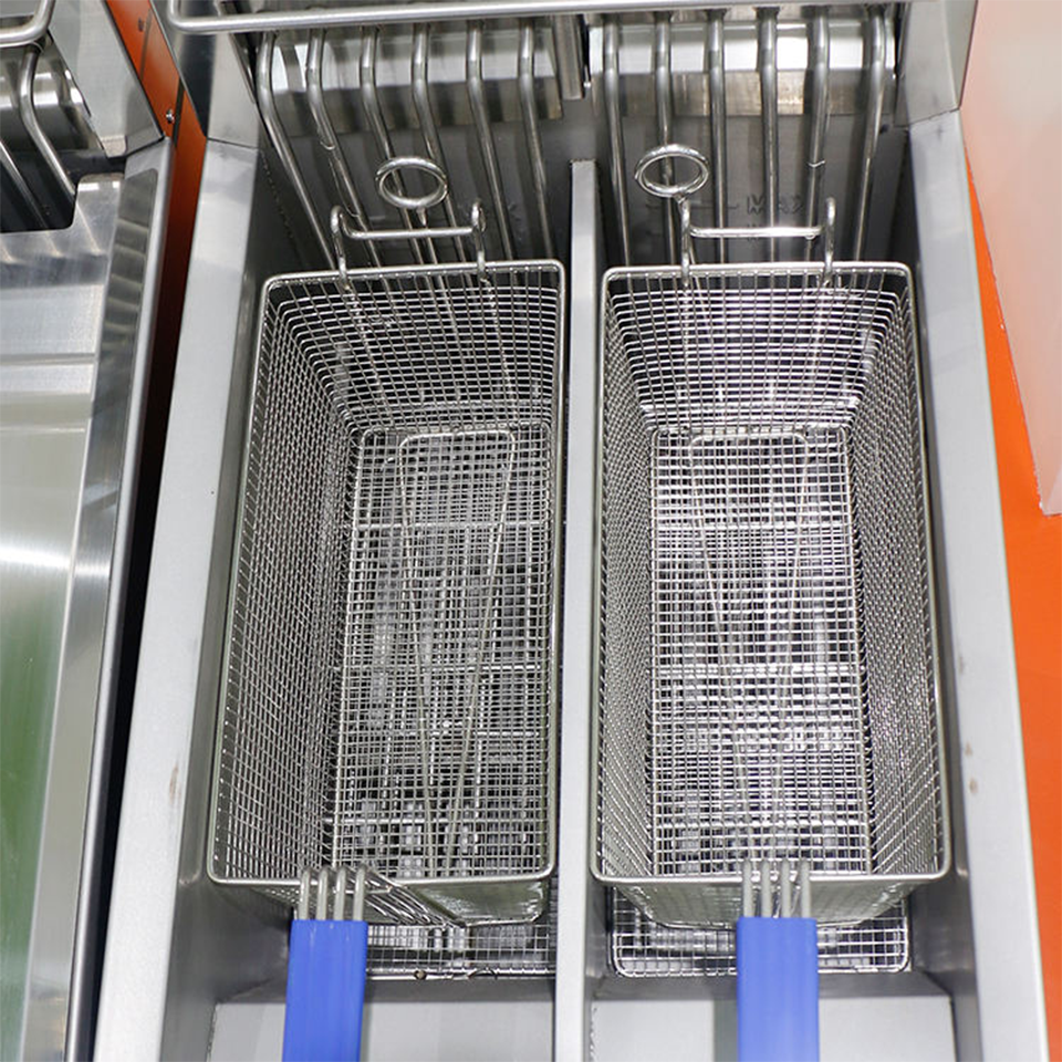 E-DZE-400G Electric Fryer 18kW Floor Standing 35L High Capacity