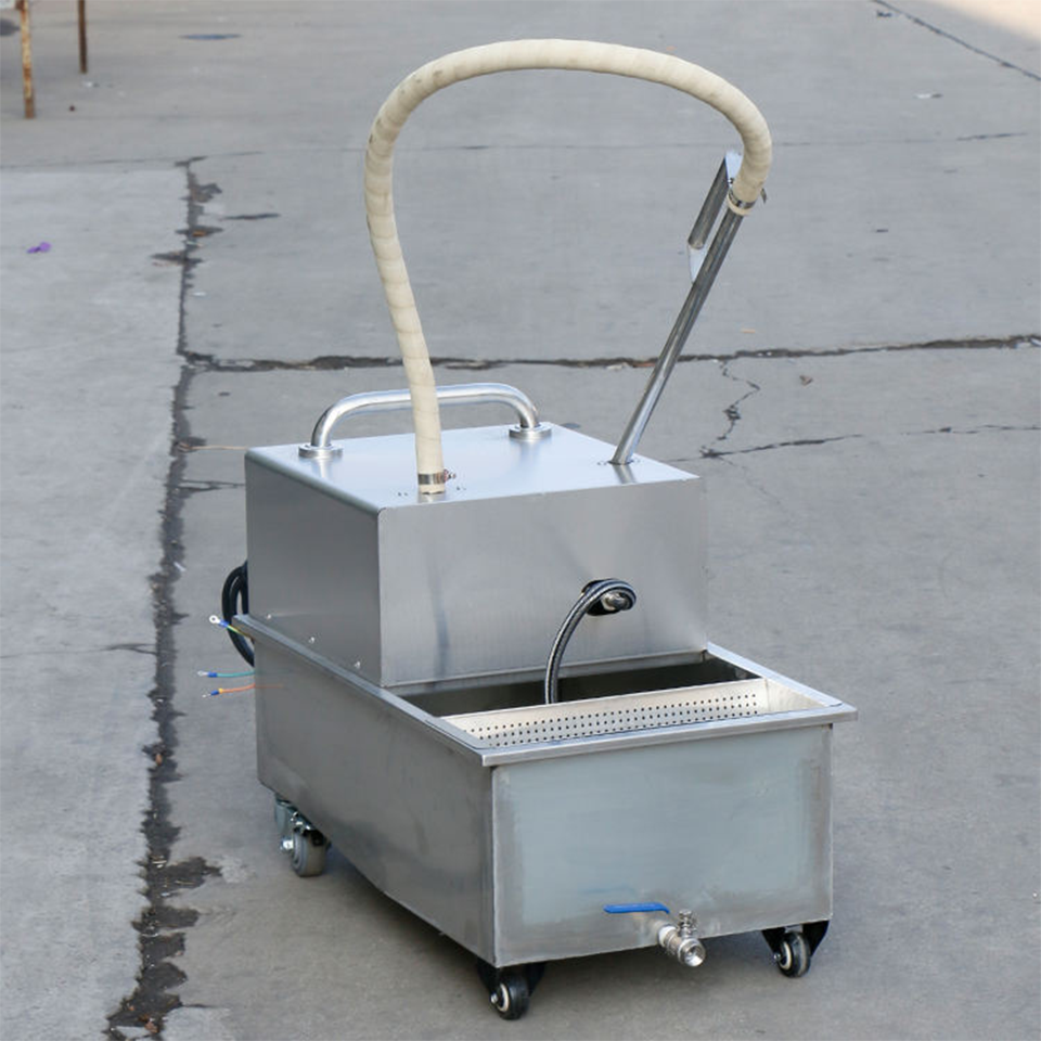 E-LYC-2 Stainless Steel Fryer Oil Filter Cart OEM Support Available