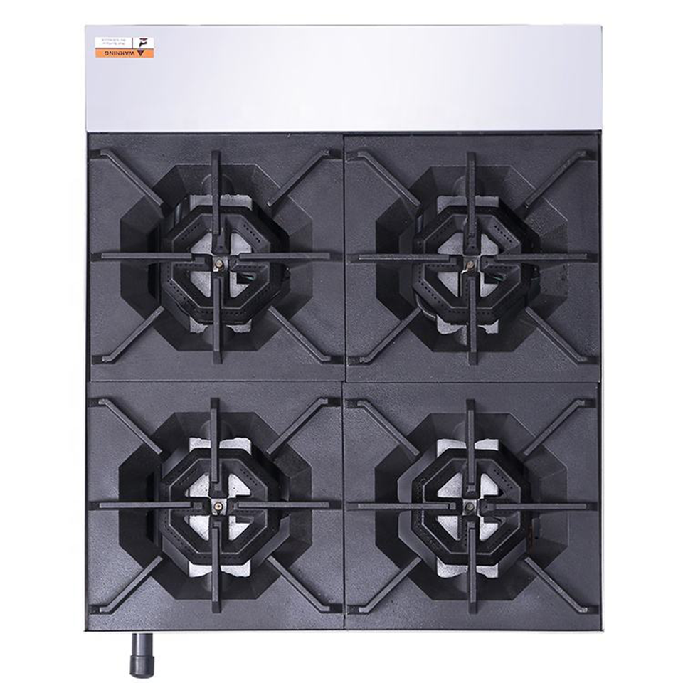 E-RQB Tabletop Gas Range Stainless Steel 2 4 6 Burners Electronic Ignition