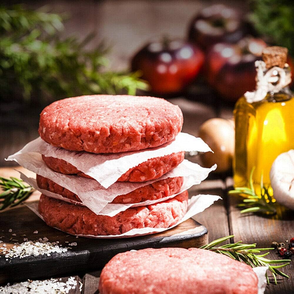 Manual Hamburger Patty Maker Aluminum Body Stainless Steel Handle Compact Burger Press