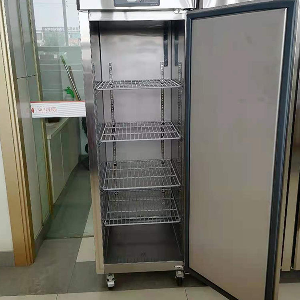 Single Door Commercial Upright Freezer 461L Stainless Steel for Catering Kitchen