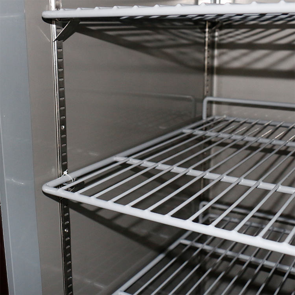 Single Door Commercial Upright Freezer 461L Stainless Steel for Catering Kitchen