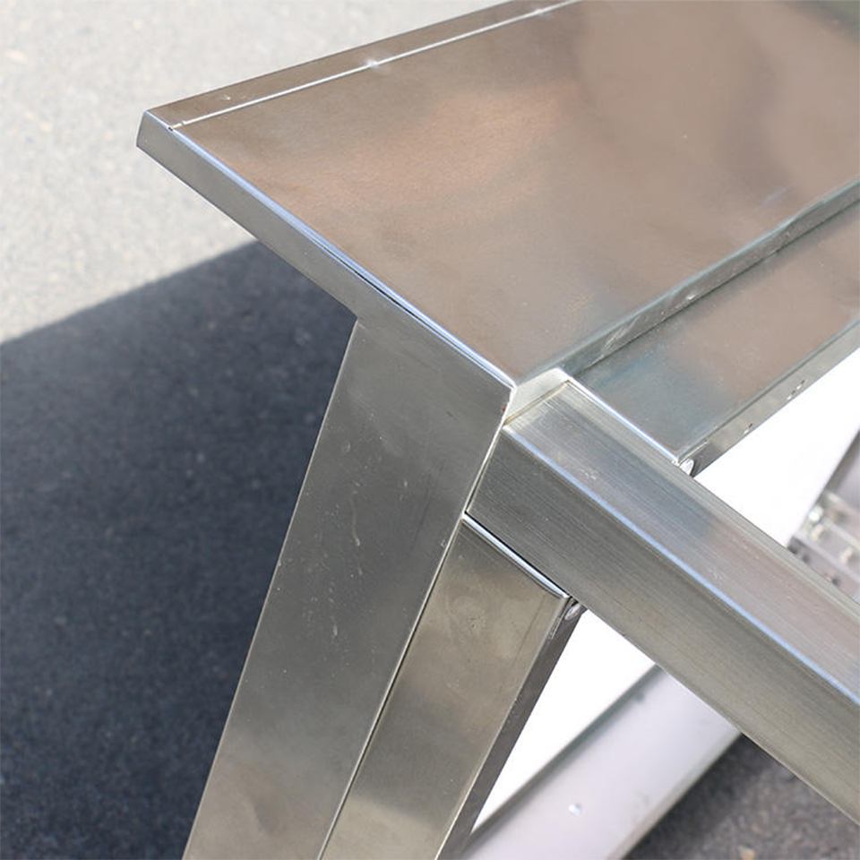 Stainless Steel Two-Layer Work Table with Backsplash for Professional Kitchens
