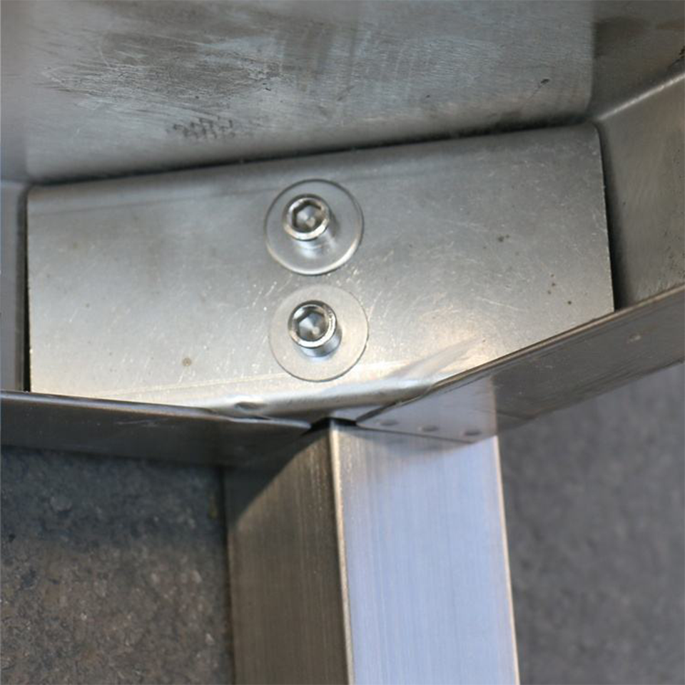 Stainless Steel Two-Layer Work Table with Backsplash for Professional Kitchens